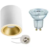 BES LED Opbouwspot Set - LEDVANCE Parathom PAR16 940 36D - Pragmi Cliron Pro - GU10 Fitting - Dimbaar - Opbouw Rond - Mat