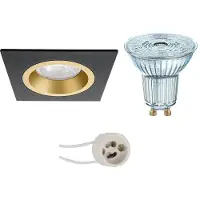 BES LED LED Spot Set - LEDVANCE Parathom PAR16 940 36D - Pragmi Rodos Pro - GU10 Fitting - Dimbaar - Inbouw Vierkant - Mat