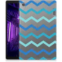 B2Ctelecom Lenovo Tab M10 HD (2de generatie) Hippe Hoes Zigzag Blauw