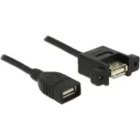 DeLOCK USB-Kabel USB (W) bis USB (W) Paneel montierbar