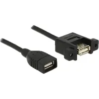 DeLOCK USB2.0-Kabel A-A: 1m, zum einseitig Einbau