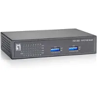 LevelOne FEP-1600W90 - Commutateur - 16 x 10/100 (PoE) - de bureau, fixation murale - PoE (82 W)