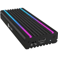 Raidsonic ICYBOX USB Type-C behuizing voor M.2 NVMe SSD met RGB verlichting