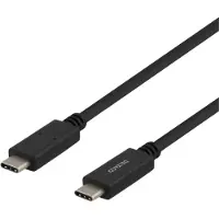 Deltaco USB 2.0 kabel Typ C - C 3m svart