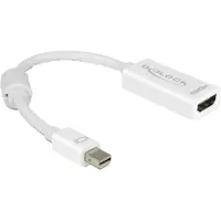 DeLOCK premium Mini DisplayPort naar HDMI adapter - DP 1.1 / HDMI 1.3 (Full HD 1080p) / wit - 0,15 meter
