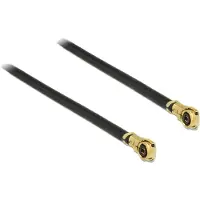 DeLOCK MHF 4L (v) - MHF 4L (v) kabel - Micro Coax (1,13 mm) - 50 Ohm / zwart - 0,40 meter