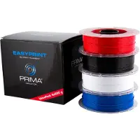 PrimaCreator EasyPrint PLA Value Pack Standard - 1.75mm - 4x 500 g (Total 2 kg) - Wit, Zwart, Rood, Blauw