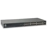 LevelOne GEL-2681 netwerk switch Managed L3 Gigabit Ethernet (10/100/1000) Zwart