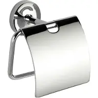 Wenko Toiletrolhouder Arcole met deksel, power-loc