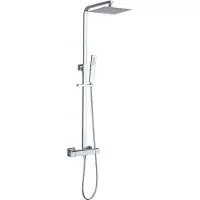 Xellanz Twenty eco thermostatische regendoucheset opbouw vierkant chroom