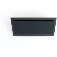 NOVY 7848 wand afzuigkap zwart randafzuiging, 120 cm. breed