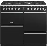 Stoves fornuis/100cm/7p/4ovens Zwart