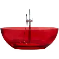Best design Transpa Red vrijstaand bad 170x78x56cm