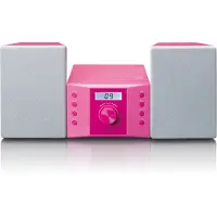 Lenco MC-013PK - Stereo set met FM radio en CD speler - Roze