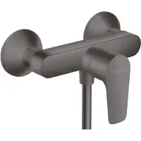 Hansgrohe Talis E ééngreeps douchemengkraan opbouw, Brushed Black Chrome