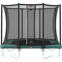 BERG Trampoline Ultim Favorit Regular 280 x 190 cm Green + Safety Net Comfort
