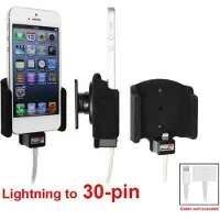 Brodit houder met kabelconnectie lightning naar 30 pin voor Apple iPhone 5