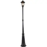 QAZQA Klassieke buitenlantaarn zwart 200 cm IP44 - Havana