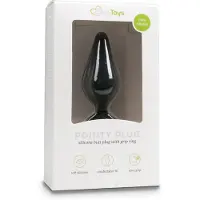 Easytoys Anal Collection Zwarte buttplug met trekring - large (1ST)