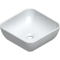 Sanicare Quattro keramische waskom 40x40cm wit