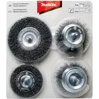 Makita D-65729 4-delige Komborstel set - 6 mm - 63 / 75 / 75 / 100 mm