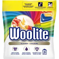 Woolite Wasmiddelcapsules Gekleurde Was Met Keratine 28 Stuks