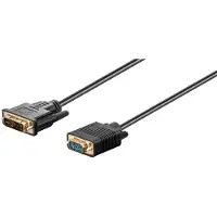 Goobay Premium DVI-A naar VGA kabel / zwart - 10 meter