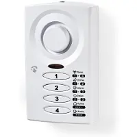 Nedis Deurstop-Raamalarm | 3x AAA/LR03 | Wit | 1 stuks - ALRMD30WT ALRMD30WT