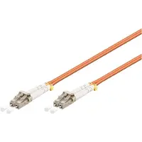 S/CONN LC/UPC Duplex optical fiber kabel | OM2 | LSZH | oranje | 2 meter