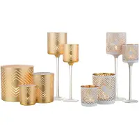 J-Line Windlicht Ruit Set M 15x15x15