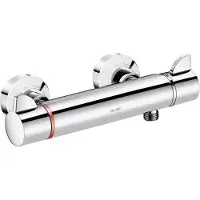 Delabie Securitherm douchethermostaat tweegreeps Securitouch stopleegloop koppeling met thermische isolatie
