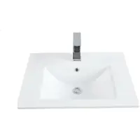 Sanicare Q6 keramische wastafel 60x45cm wit