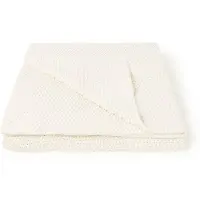 Marc O'Polo Plaid Nordic Knit Plaid Off-White-130 x 170 cm