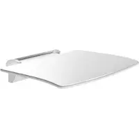 Delabie Uitslaande, afneembare zitting voor wandmontage, wit, Be-Line