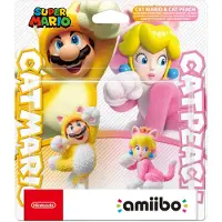 amiibo Ingame speelfiguur - Cat Mario & Cat Peach