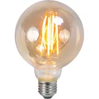 LUEDD E27 dimbare LED lamp G95 smoke 5W 380 lm 2200K
