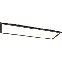 QAZQA LED paneel zwart 80 cm incl. LED met afstandsbediening - Liv