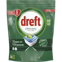 Dreft 2+2 Gratis: Dreft Original All In One Vaatwascapsules Regular 46 Stuks