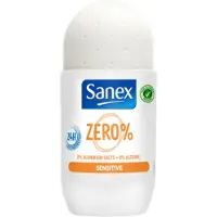 Sanex 3x Deodorant Roller Zero% Sensitive Skin 50 Ml