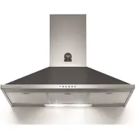 Bertazzoni KPL90PLAG1NEA wand afzuigkap zwart, 90 cm. breed zuinig energieklasse A