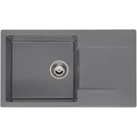 Reginox Amsterdam 43 spoelbak 76x43,5cm Grey Silvery R33494