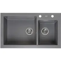 Reginox Amsterdam 25 spoelbak 86x50cm Grey Silvery R31094
