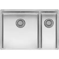 Reginox New York spoelbak 40x40+18x40 vlakbouw, onderbouw, vlakopbouw RVS R27813