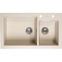 Reginox Amsterdam 25 spoelbak 86x50cm Caffe Silvery R31100