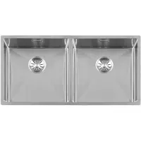 Togo R series spoelbak 40x40cm vlakinbouw, onderbouw, opbouw RVS 4040R