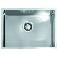 Alpha R55 spoelbak 55x40cm inleg RVS