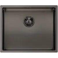 Reginox Miami 50x40 spoelbak vlakbouw, onderbouw, vlakopbouw Gun Metal R30721