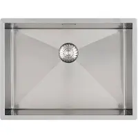 Caressi Spoelbak B55xL40xD18.5cm opbouw onderbouw vlakinbouw RVS CAPP55R6R0
