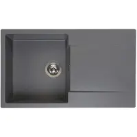 Reginox Amsterdam 10 spoelbak 86x50cm Grey Silvery R30936