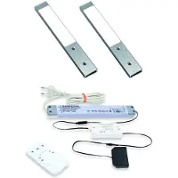 Doeco Rettangolo Emotion LED set van 2 onderbouw spots RVS-look